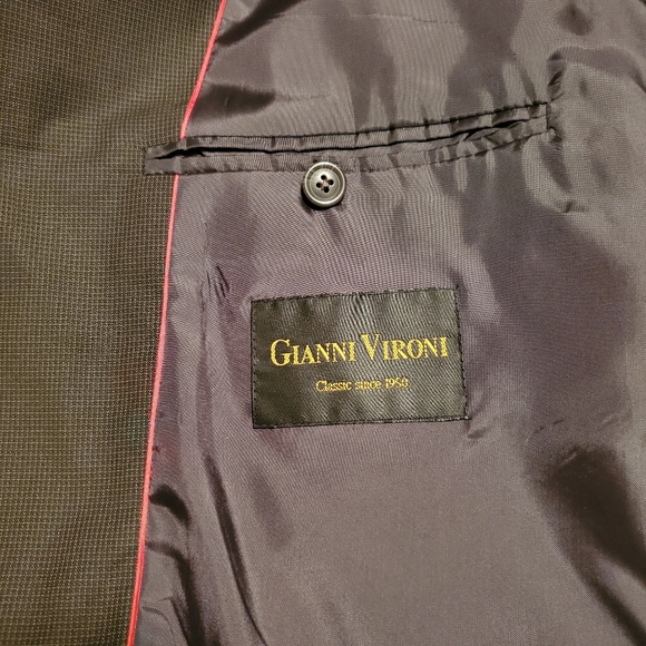 Gianni Vironi Men's Suit Size 42L 35W - Picture 3 of 12